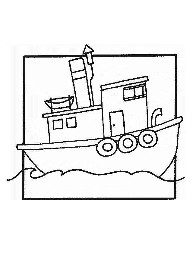Coloring pages boats and sailboats - picture 38