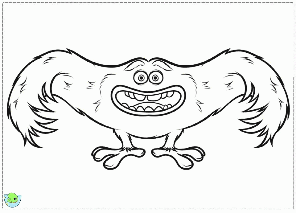 Monsters University Coloring page- DinoKids.