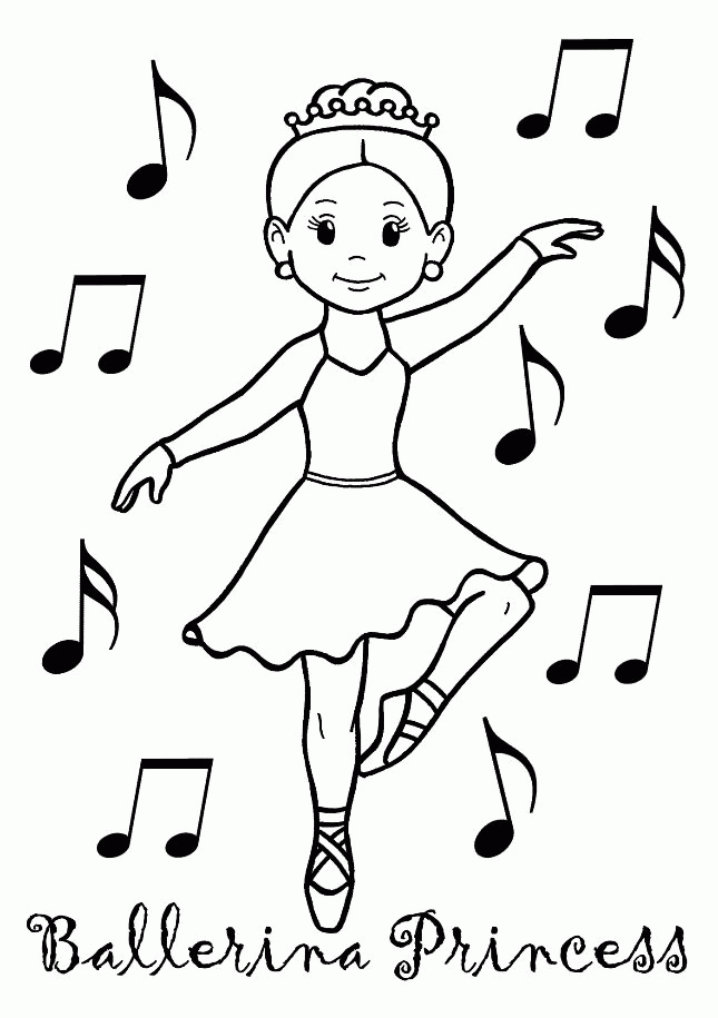 Ballerina Princess | Things kids can Colour in