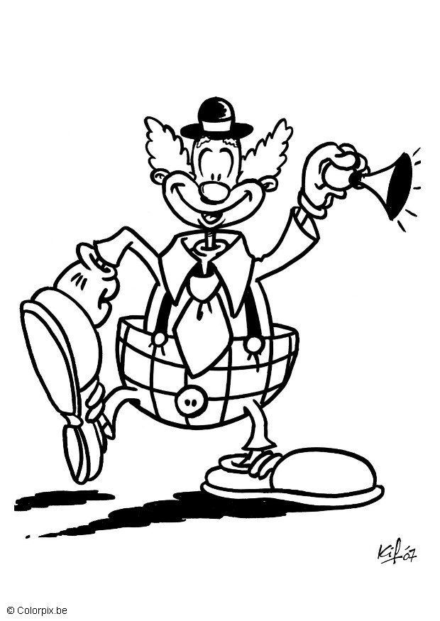 Clown-coloring-4 | Free Coloring Page Site