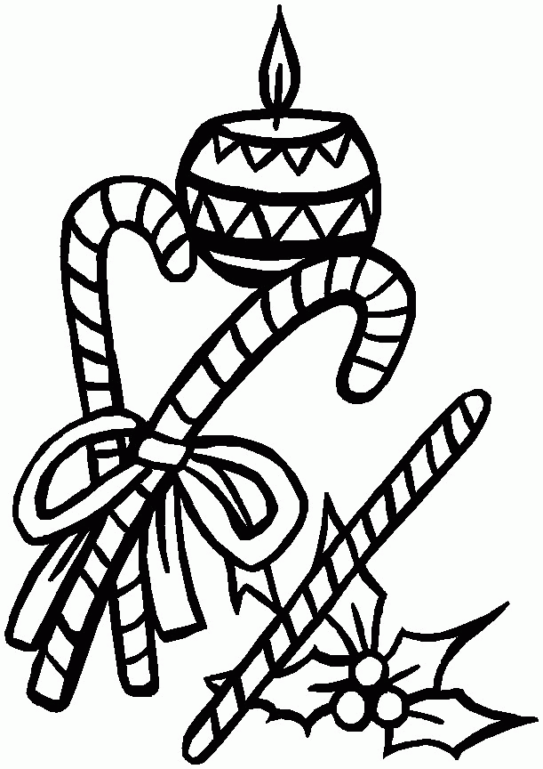 download Christmas Candy Cane Coloring Pages for kids | Best 