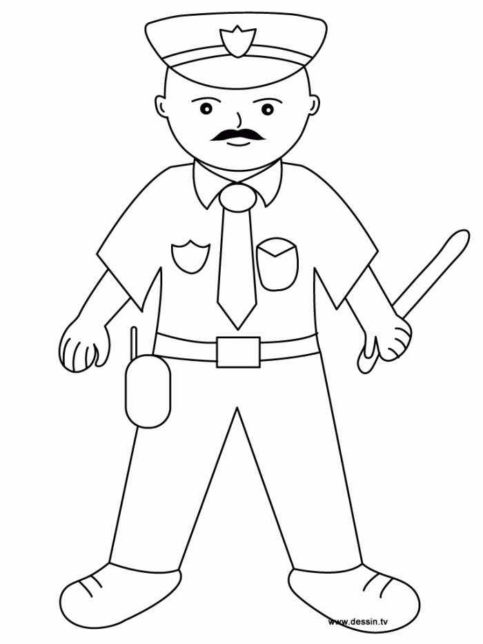 Policemen Coloring Pages | 99coloring.com