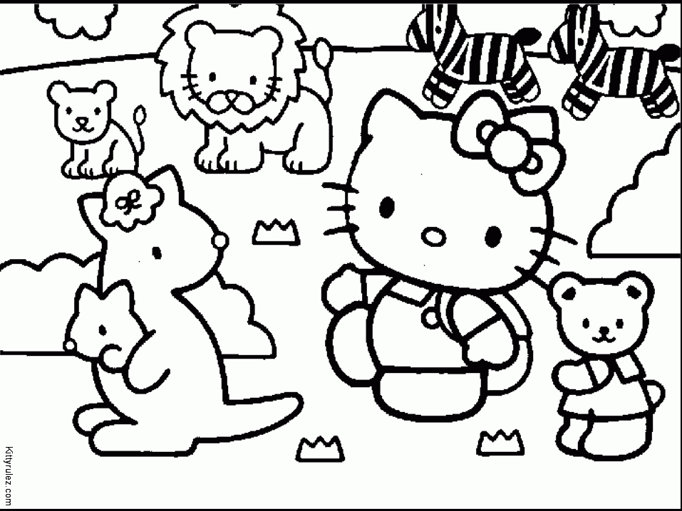 Hello Kitty Coloring Page | Bailey