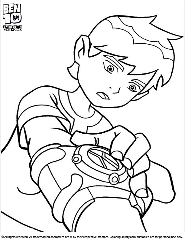 Ben 10 coloring pages in the Coloring Library