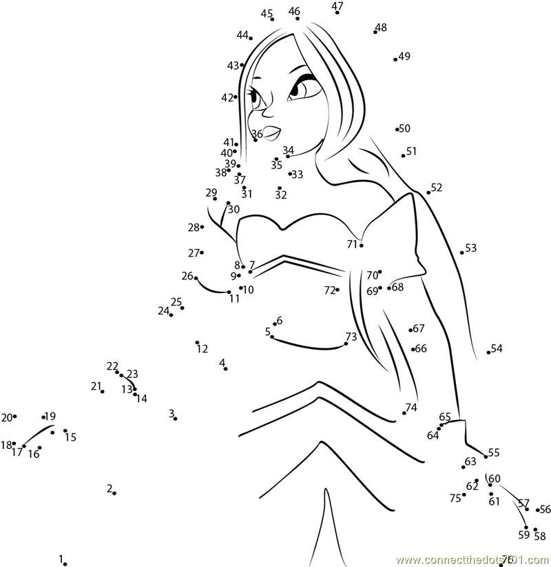 fairy dot to dot Colouring Pages (page 2)