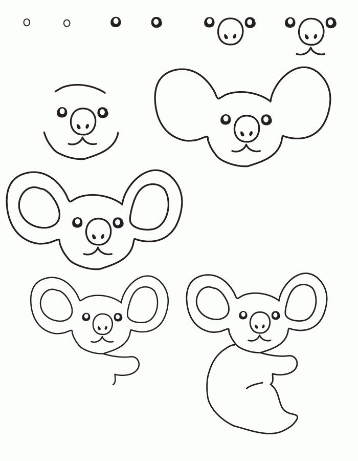 Drawing koala