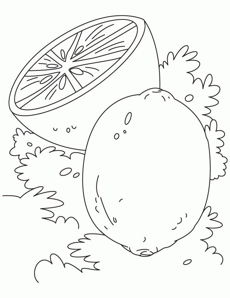 Lime and lemon coloring pages | Download Free Lime and lemon 