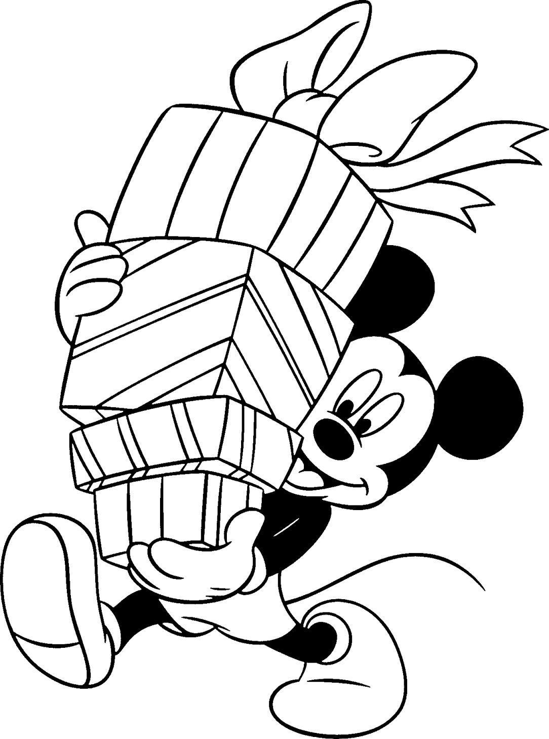 mickey mouse happy birthday coloring page for kids - Coloring Point
