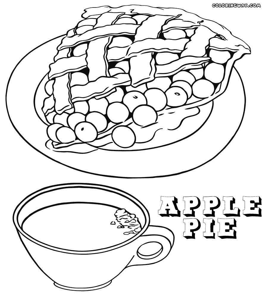 Download Apple Pie Coloring Page - Coloring Home