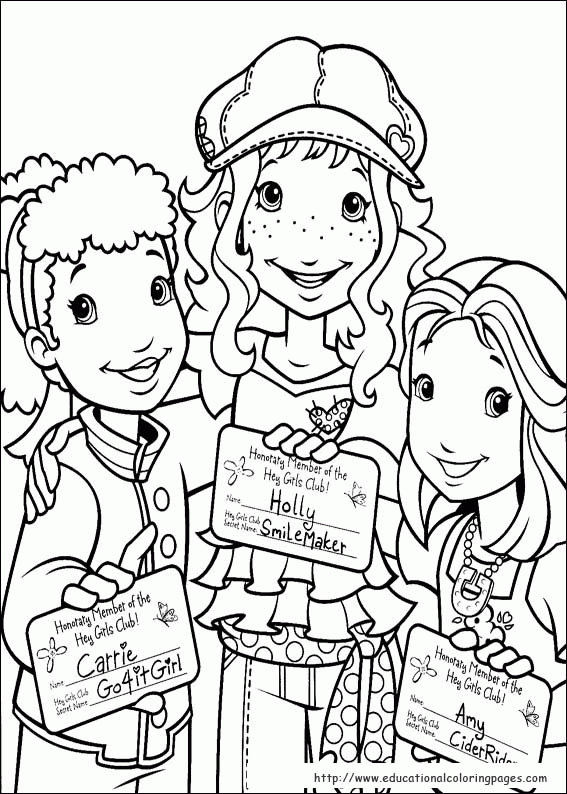 Holly Hobbie Coloring Page