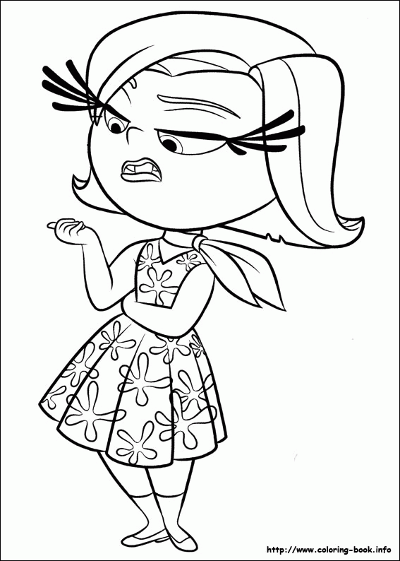 Disgust - Inside Out Coloring Pages