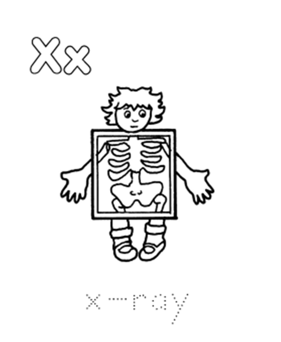 x ray coloring pages coloring home