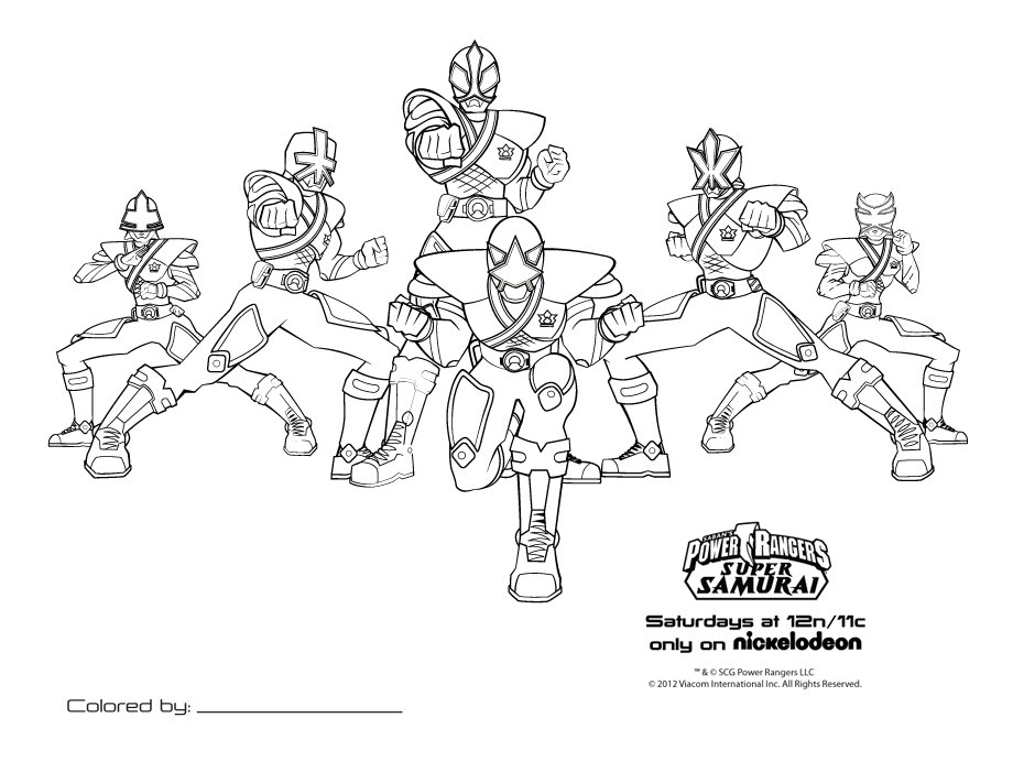 Power Rangers Coloring Pages Printable - Colorine.net | #26921