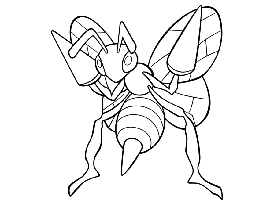 Beedrill Needs to Protect the Bee Queen - Free HD Printable Activities -  Richwald Club