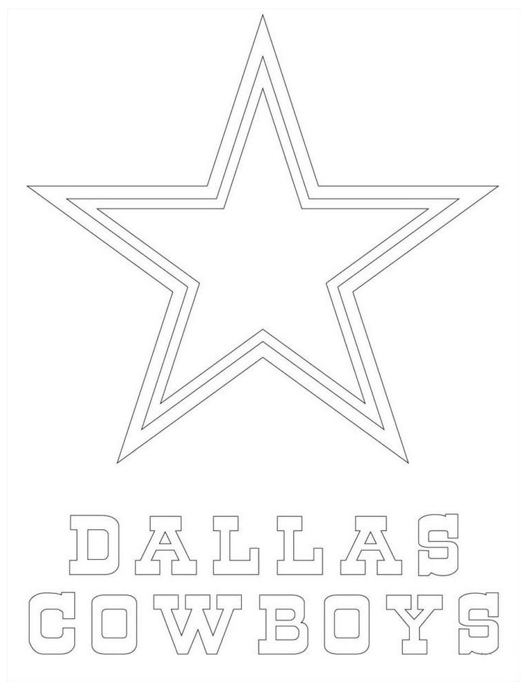 Dallas Cowboys 3 Coloring Page - Free Printable Coloring Pages for Kids