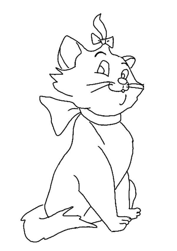 The Marie Cat Coloring Pages | Learn To Coloring