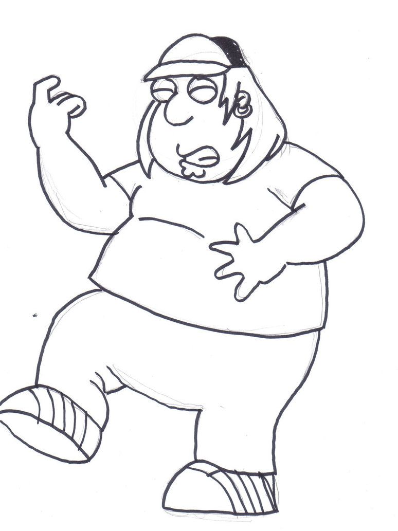 Family Guy Chris Coloring Page
