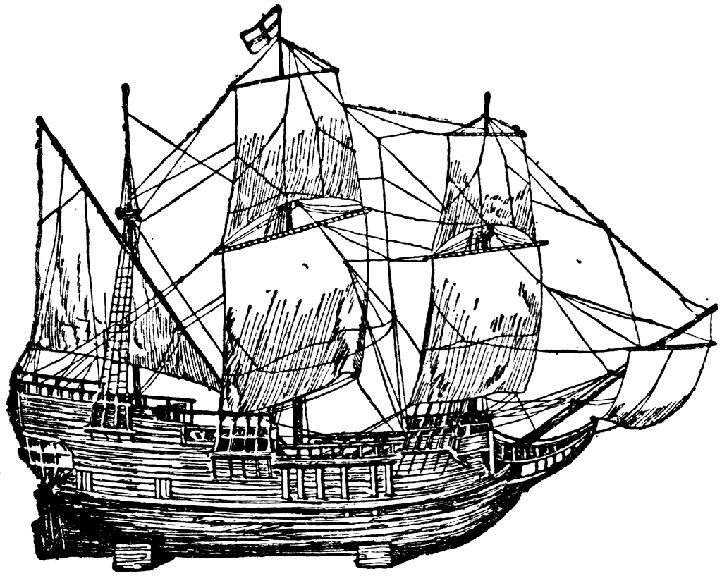 Mayflower Boat Coloring Pages Free Printable Mayflower Coloring ...