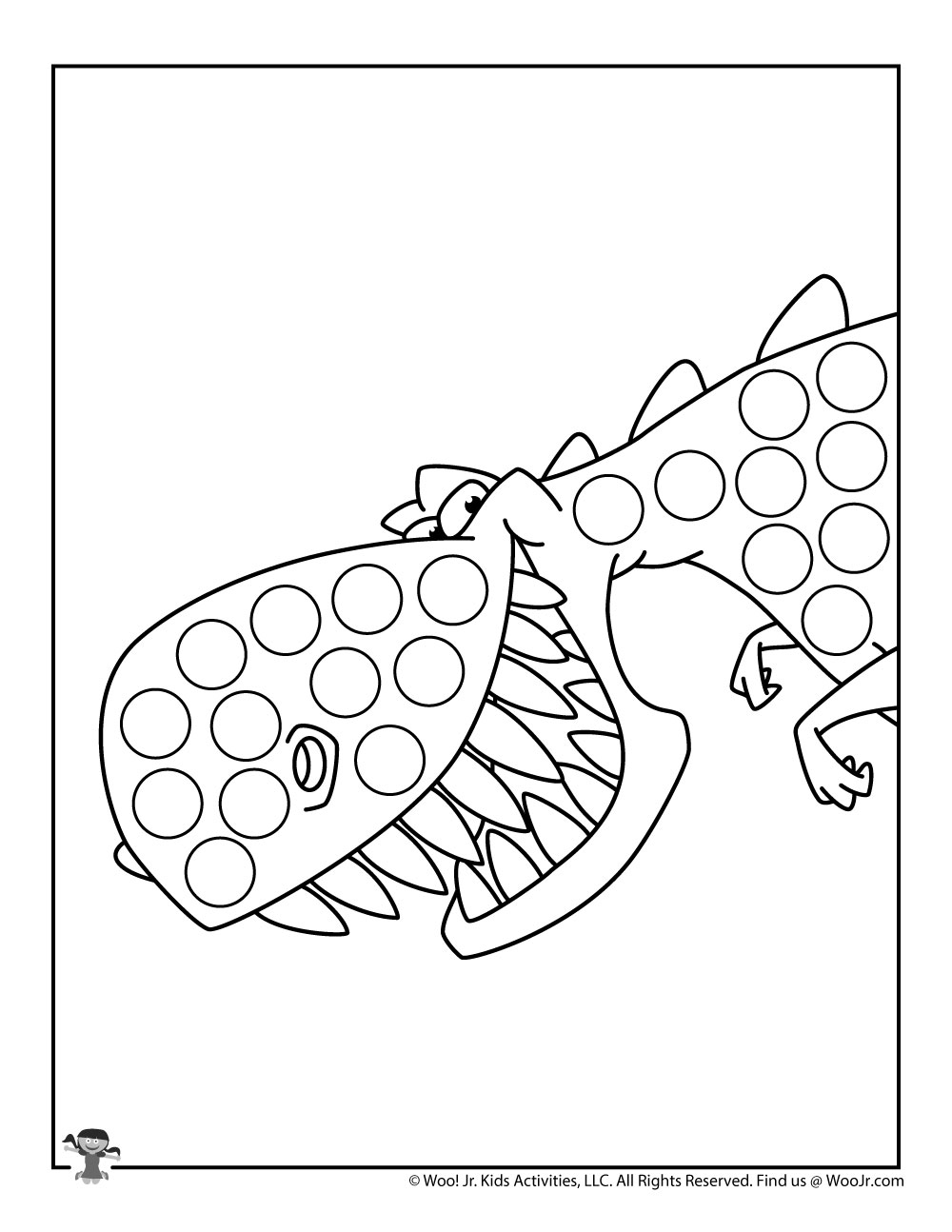 Free Printable Do a Dot Coloring Page | Woo! Jr. Kids Activities :  Children's Publishing