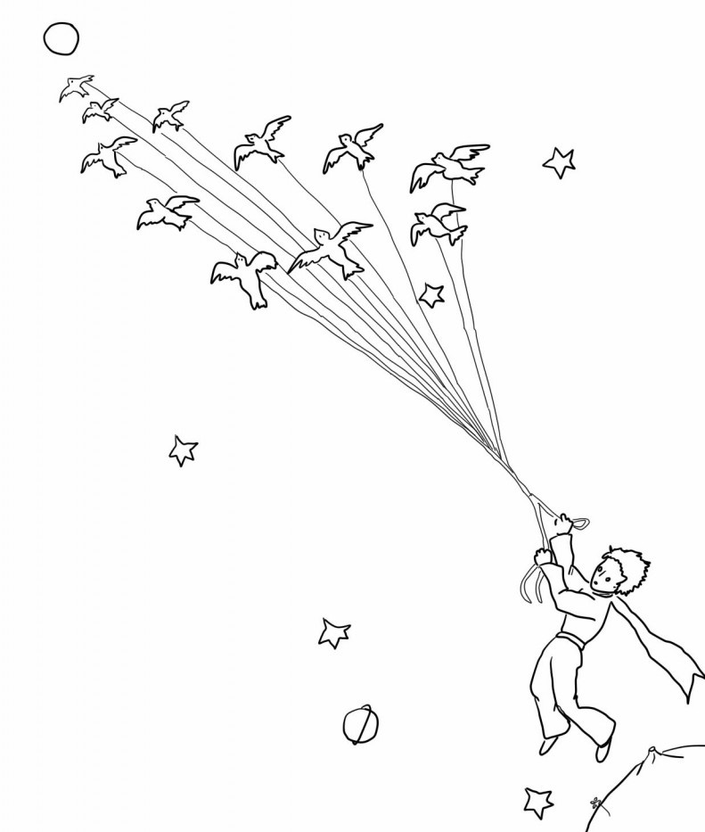 Le Petit Prince coloring pages to download and print for free