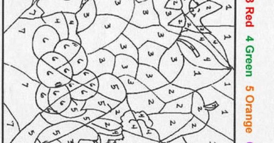 Coloring Pages With Numbers Hard - Coloring Home