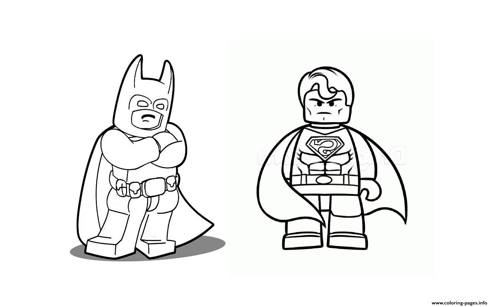 Print batman vs superman lego 2016 Coloring pages