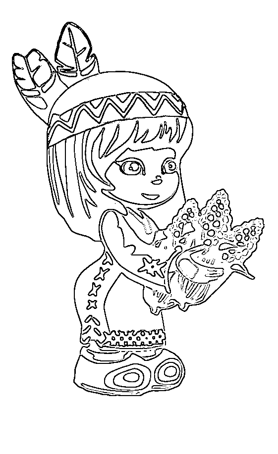 Indian Coloring Page - Coloring Page