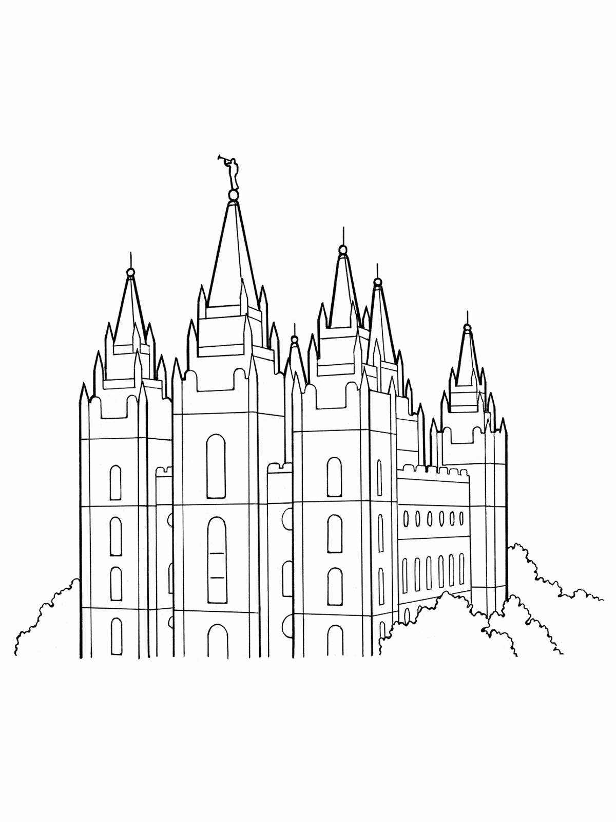Free Printable Lds Temple Coloring Pages