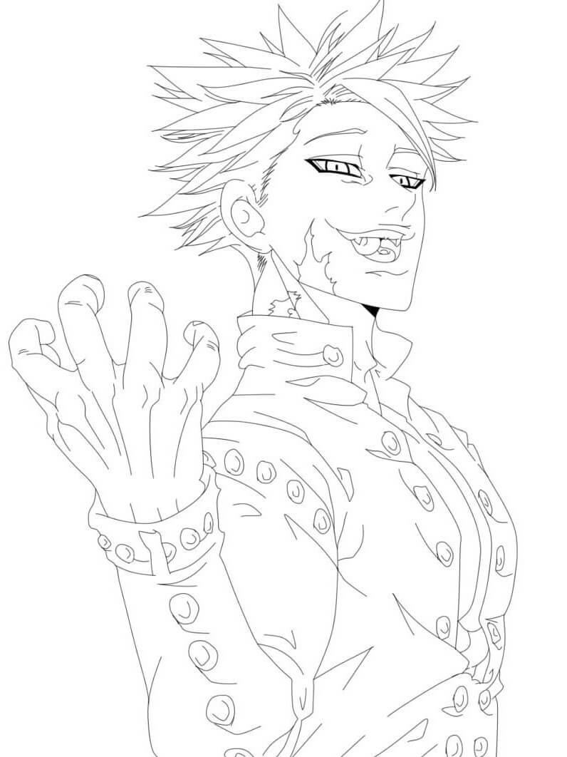amazing ban Coloring Page - Anime Coloring Pages