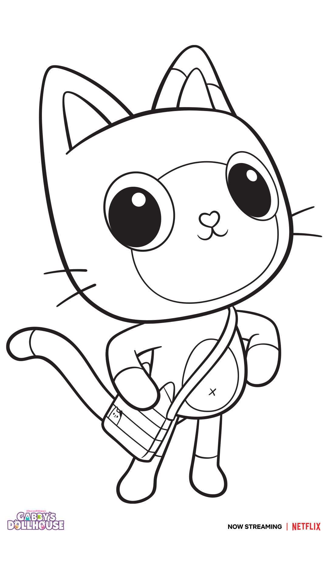 CatRat Coloring Page | GABBY'S DOLLHOUSE | Kitten party, Cat party, Doll  house