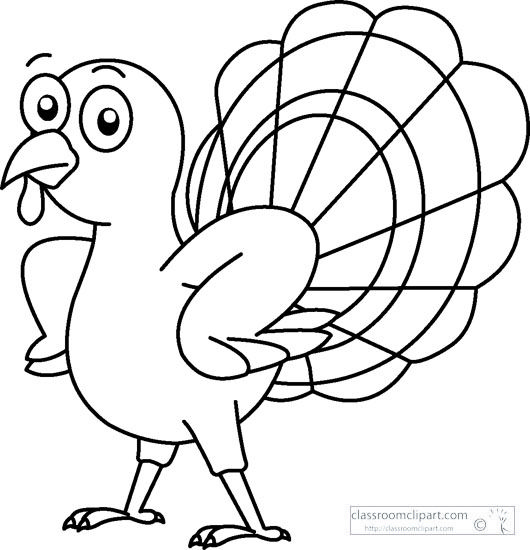 Turkey Outline Free Clipart - Clipart Kid