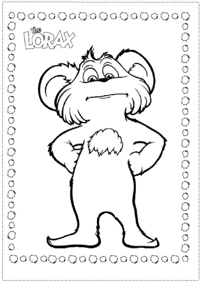 Best Photos of The Lorax Printables - Lorax Coloring Page, Lorax ...