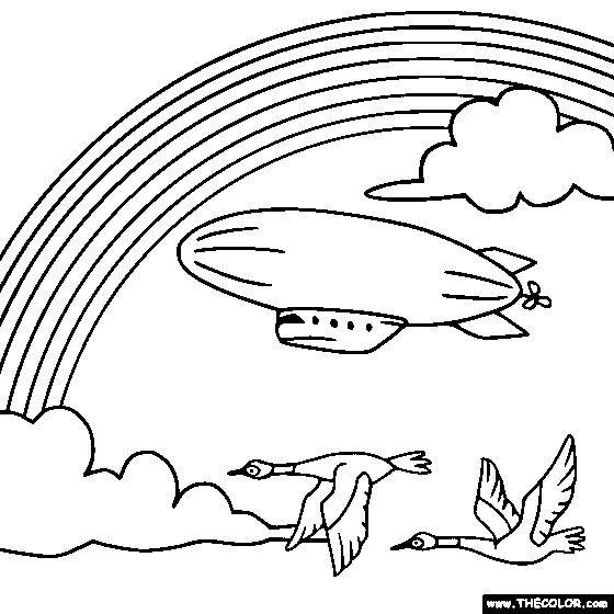 Rainbows and Unicorns Online Coloring Pages | Page 1