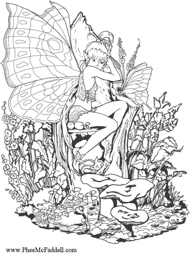 Free Adult Coloring Pages Fairies Coloring Page For Kids | Kids ...