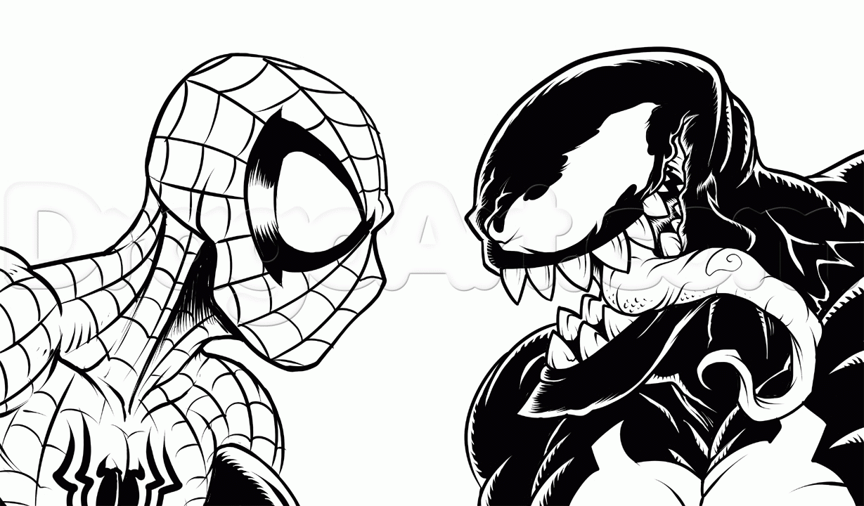 Free Venom Coloring Pages | Vector Images - Coloring Home