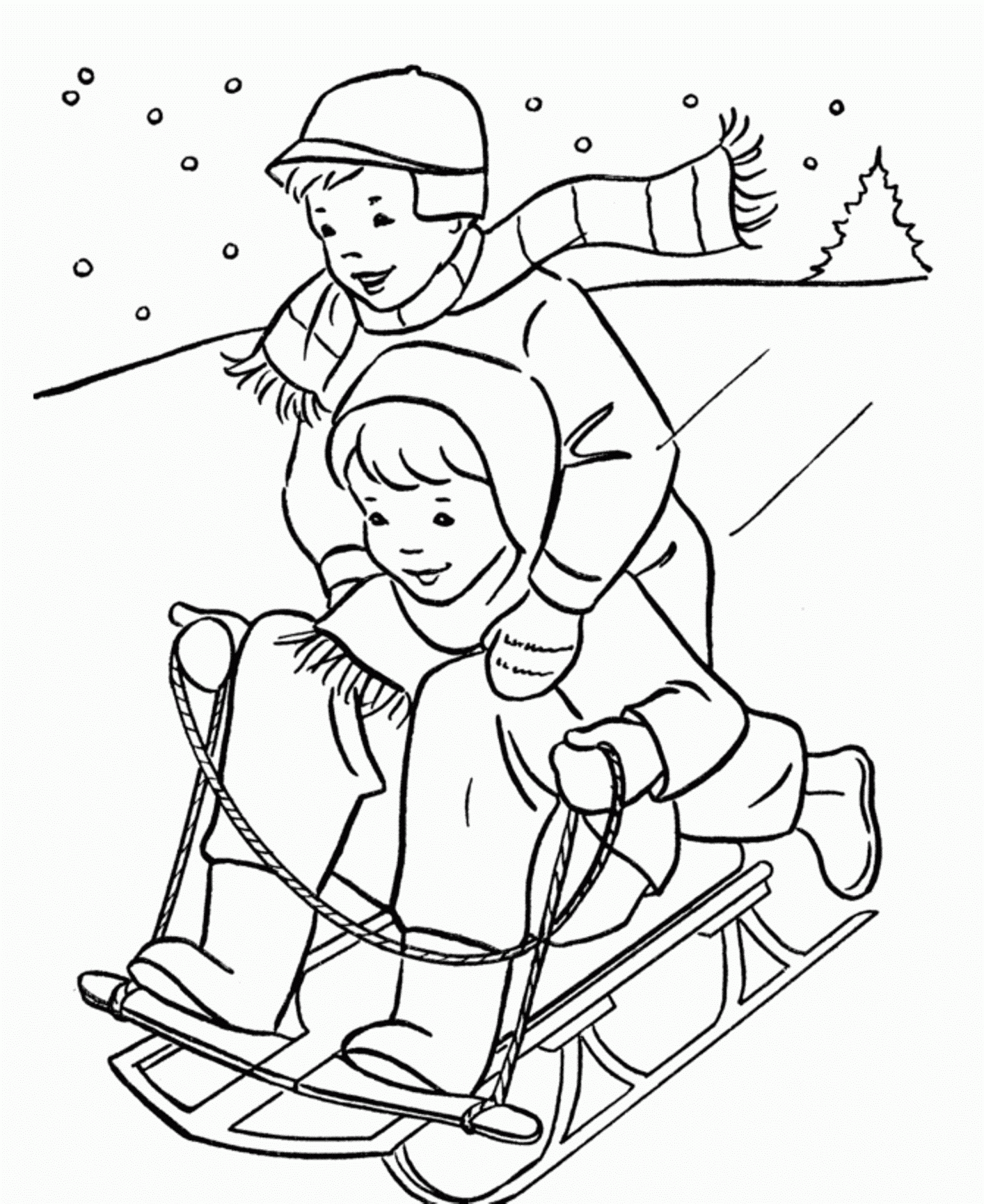 Printable Winter Coloring Pages | Coloring Me
