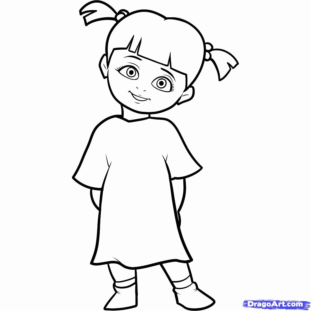6 Pics of Boo From Monsters Inc Coloring Pages - Draw Boo From ...