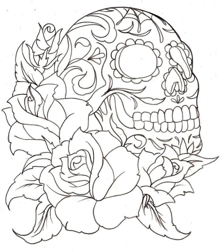 printable skull coloring pages | File Name ...