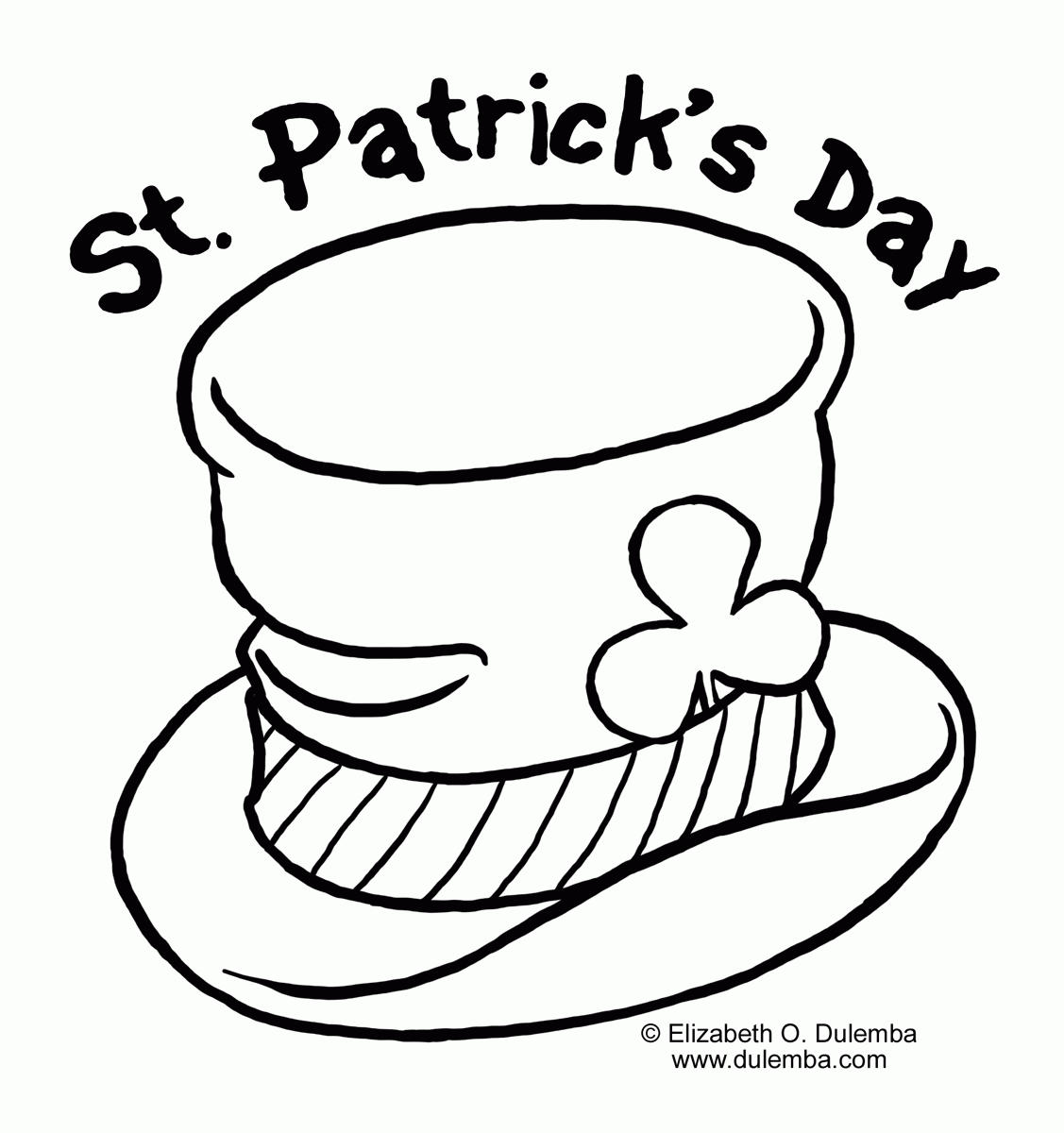 Saint Patrick Coloring Pages Free Coloring Home