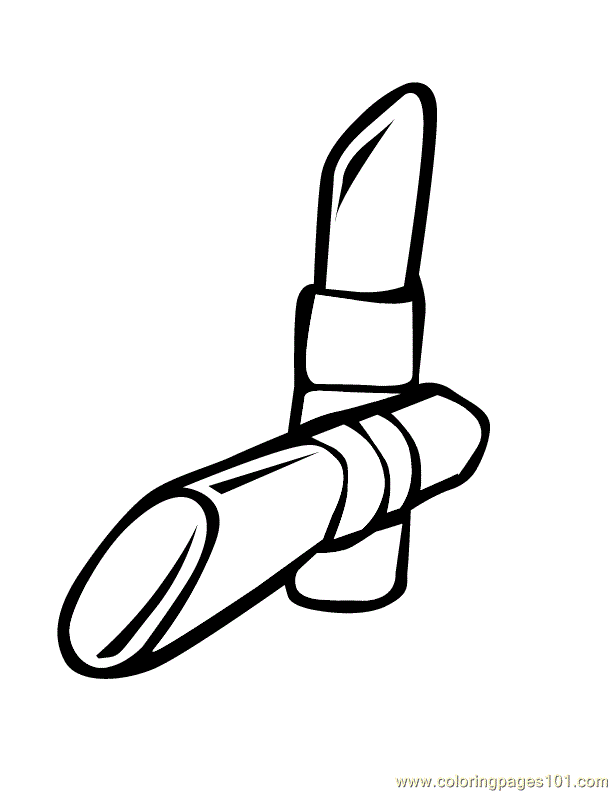 Cosmetic Coloring Pages
