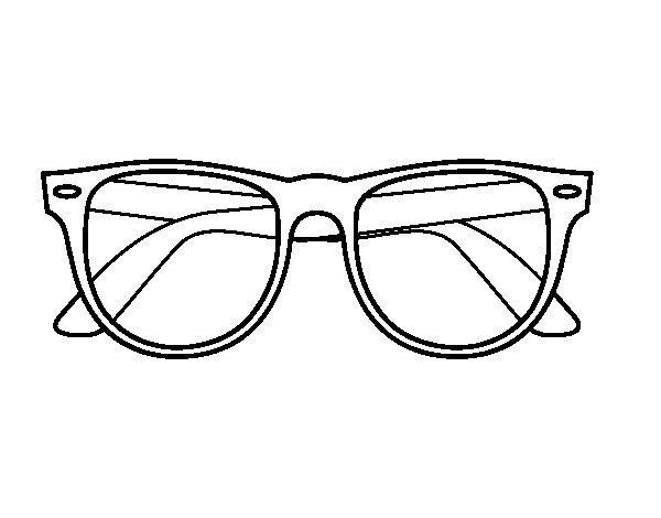 Coloring Pages Of Glasses Élégant Sunglasses Coloring Page ...