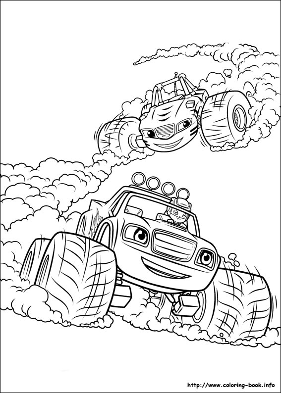 Blaze and the Monster Machines coloring pages on Coloring-Book.info