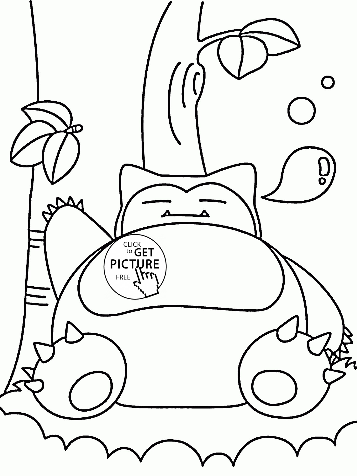 Snorlax Pokemon Coloring Pages