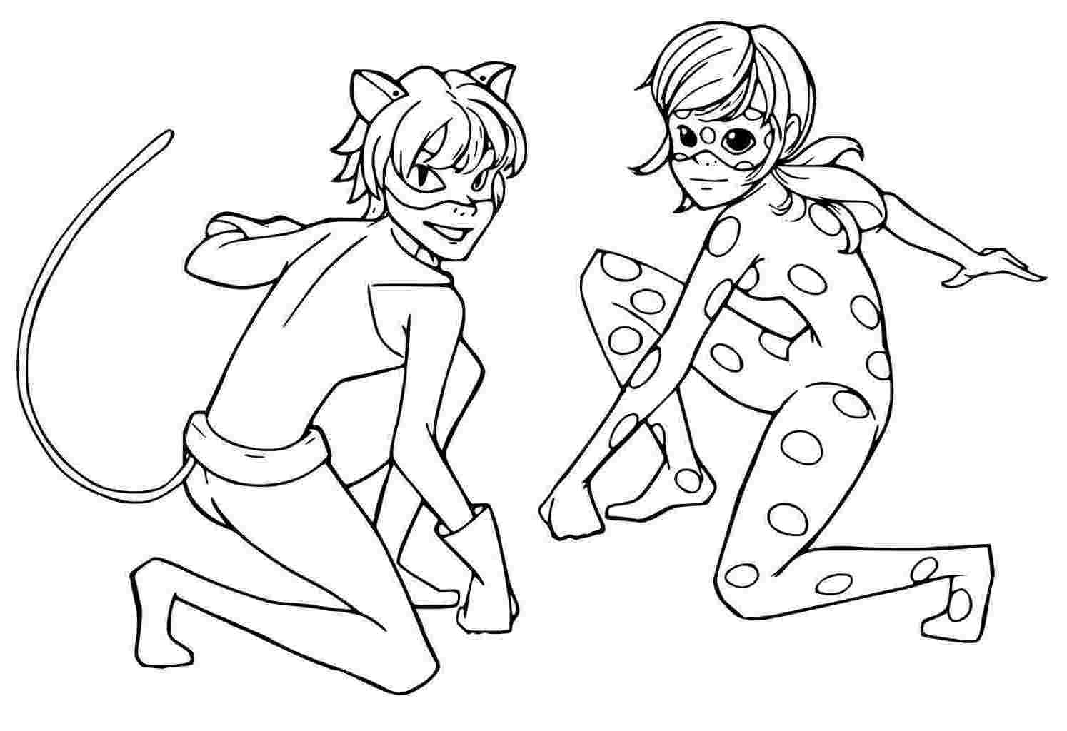 Miraculous Tales Of Ladybug & Cat Noir Coloring Pages Coloring Home