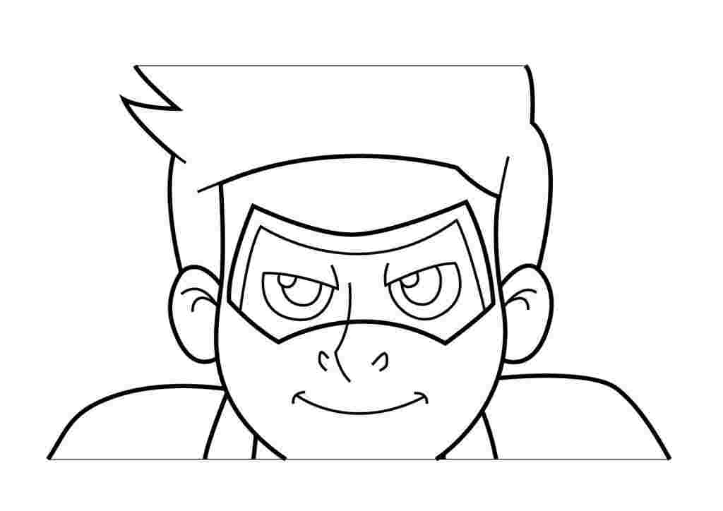 Danger Henry Coloring Captain Template Sketch Coloring Page.