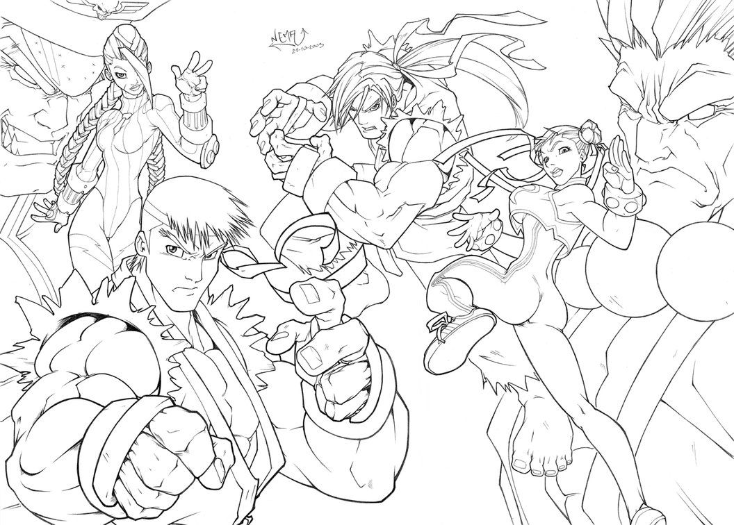 Street Fighter Coloring Pages - Coloring Home.
