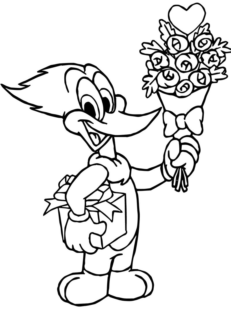 Coloring Pages : Watch Woody Woodpecker Pictures Free ...