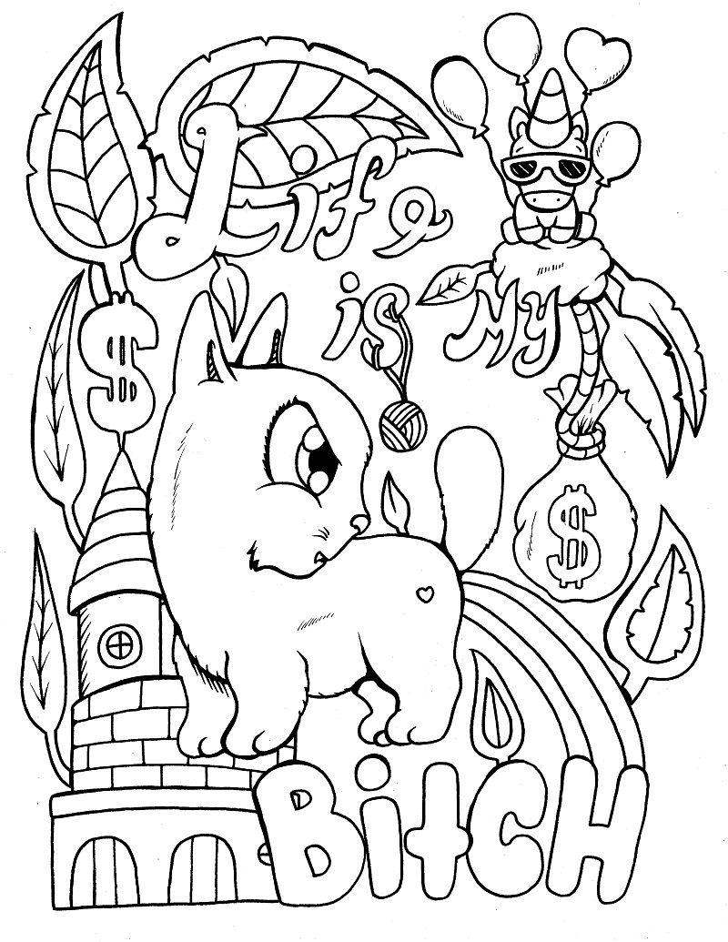 Incredible Swear Coloring Pages Picture Inspirations – haramiran