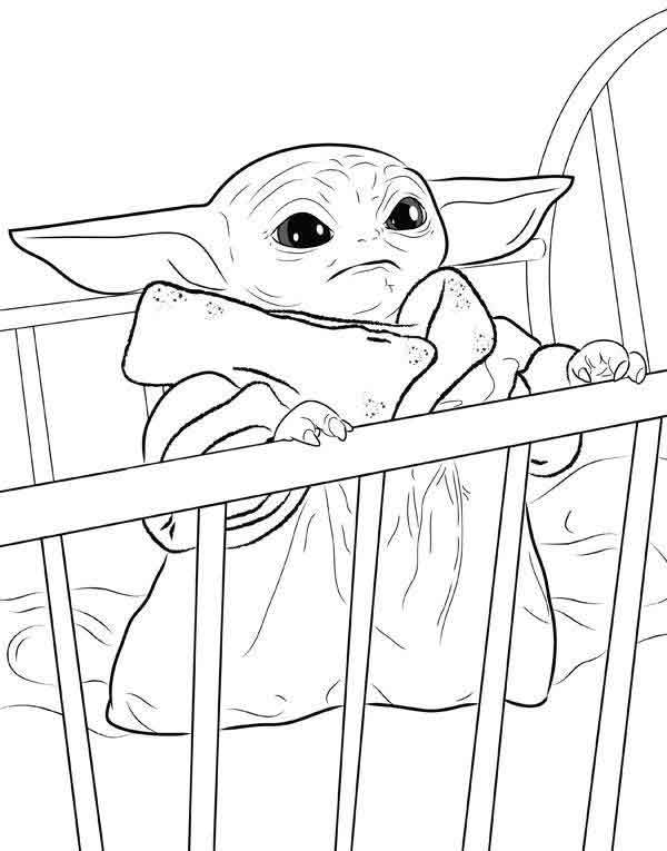 10 Best Free Printable Baby Yoda Coloring Pages For Kids