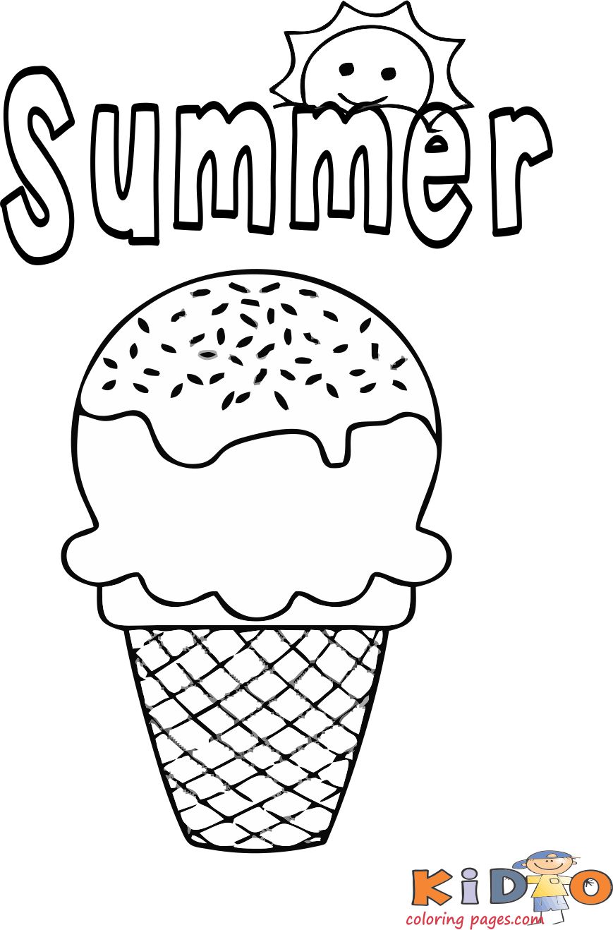 Unicorn Ice Cream Cone Coloring Page - The Best 18 Ice Cream Cute